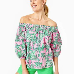 Lilly Pulitzer Off The Shoulder Top
